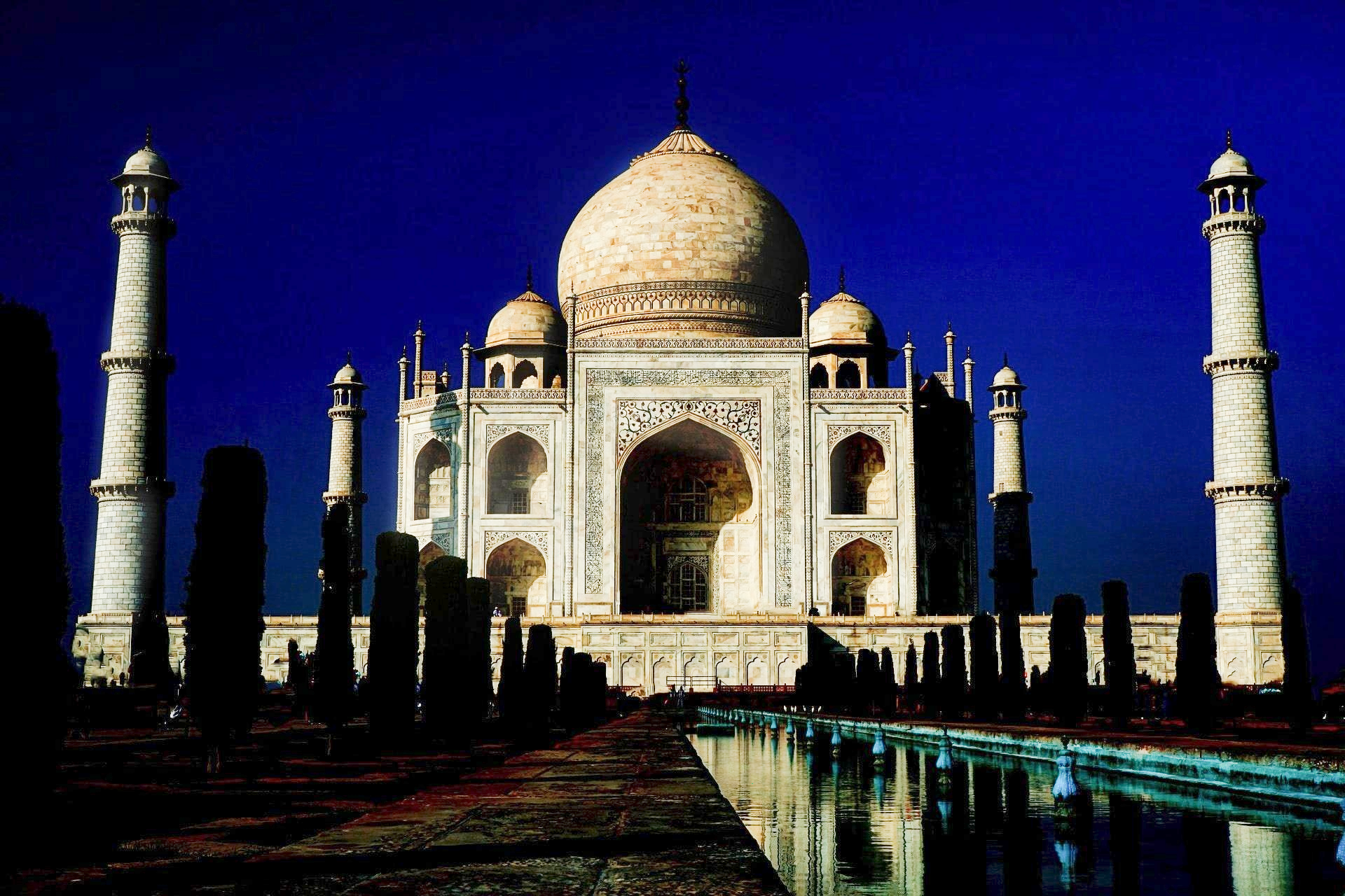 Taj Mahal After Dark