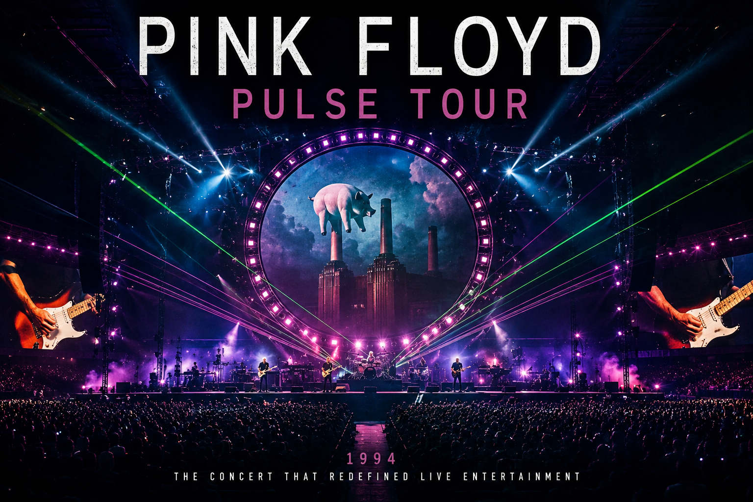 Pink Floyd Pulse Tour concert stage