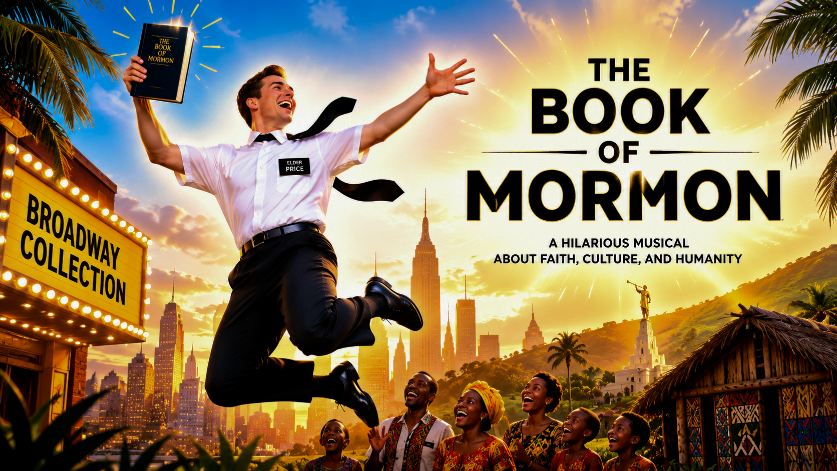 Official Broadway poster for The Book of Mormon