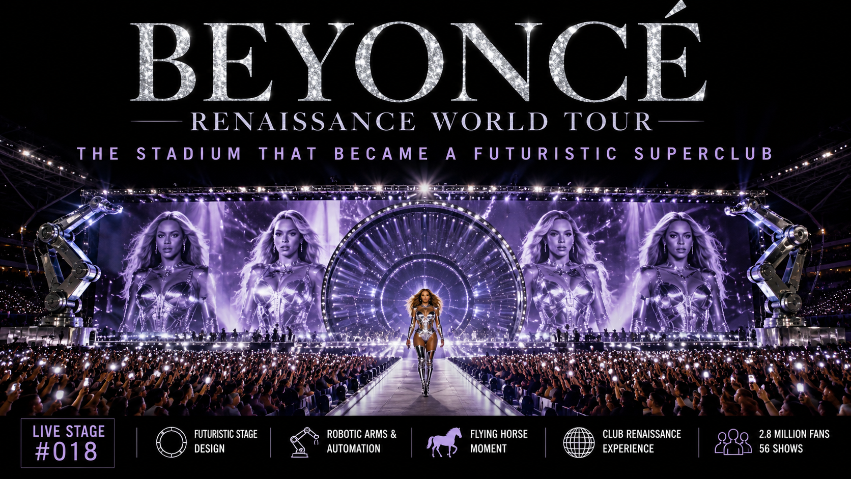 Beyoncé Renaissance World Tour : Inside the Stadium-Sized Futuristic Superclub