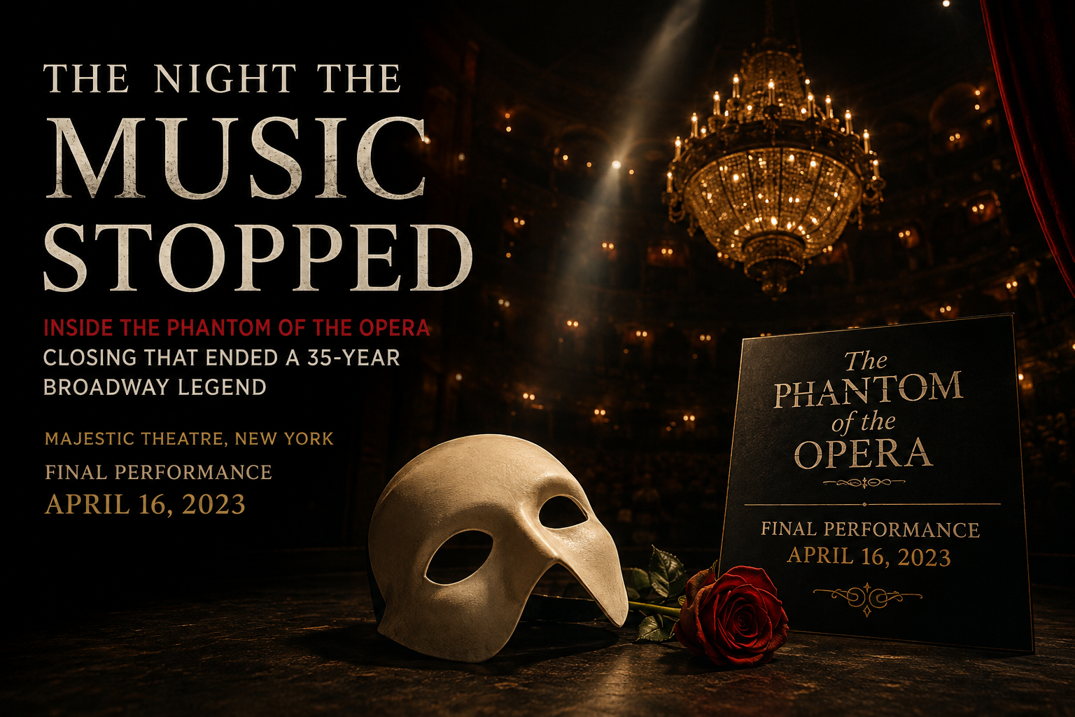 The Night the Music Stopped : Why Broadway's Phantom of the Opera Finally Closed