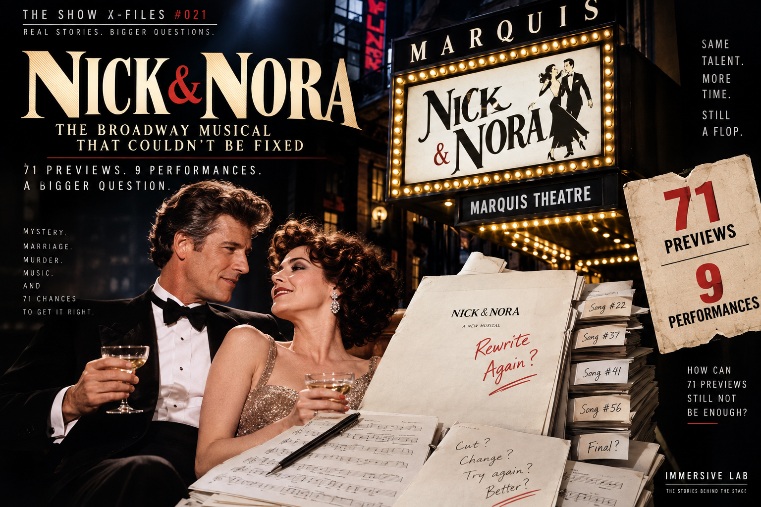Nick & Nora : Why 71 Broadway Previews Couldn’t Save the Musical